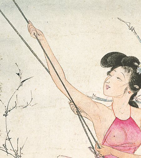 武山县-胡也佛的仕女画和最知名的金瓶梅秘戏图